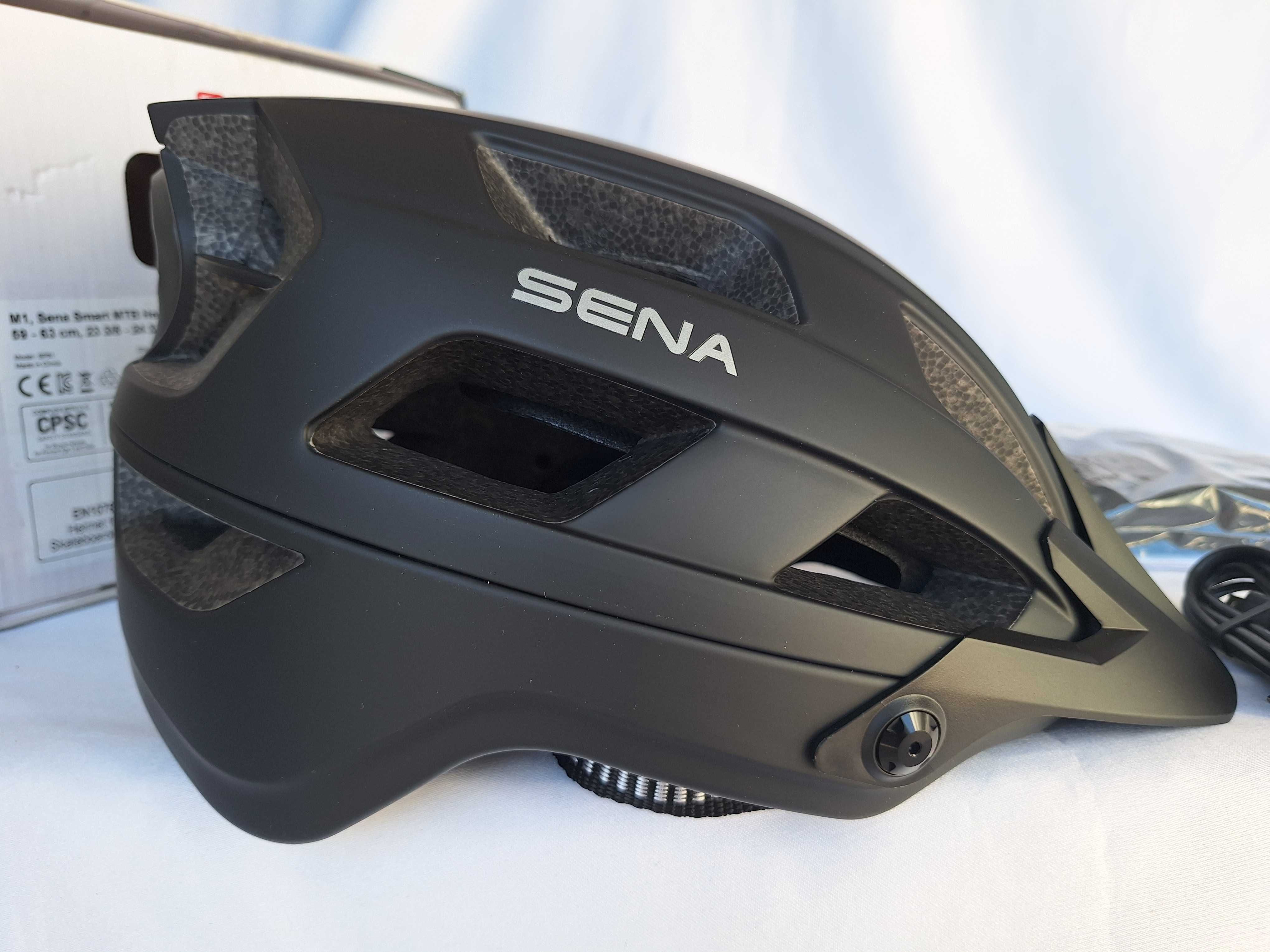 Kask rowerowy Sena Smart MTB Helmet M1 Matt Black L 59-63cm
