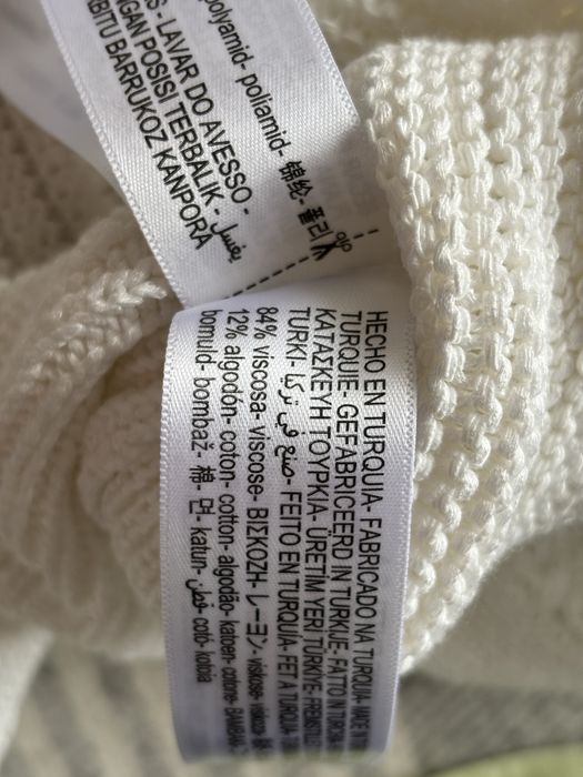 Kremowa kamizelka tunika Massimo Dutti S
