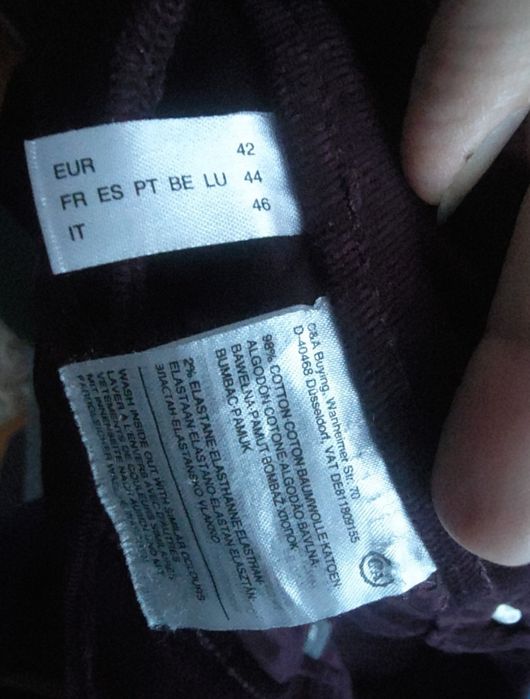 Saia bombazine bordo