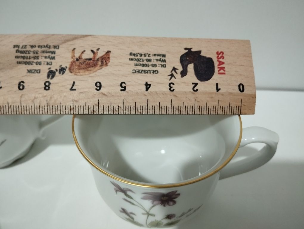 Zestaw filiżanek do herbaty, espresso porcelana Bavaria  Regina