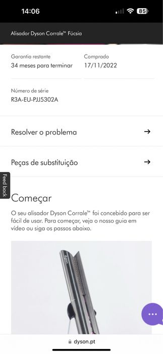 Alisador Dyson Corrale Fúcsia de Novembro/2022