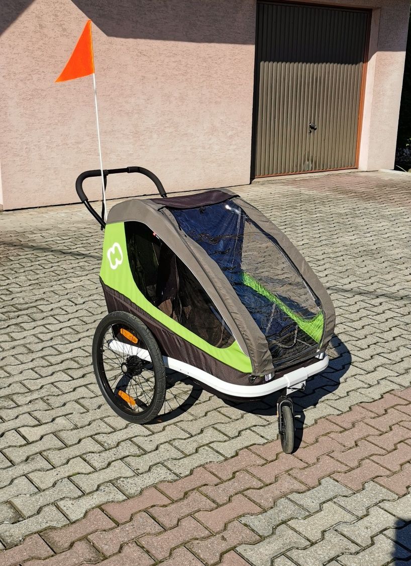 Przyczepka rowerowa Hamax traveler twin, sprzedam lub zamienię na 1 os