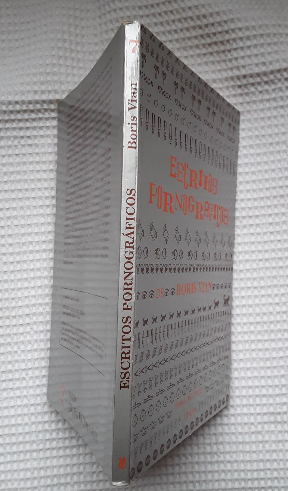 Livro: Escritos Pornográficos, de Boris Vian, ano 1988