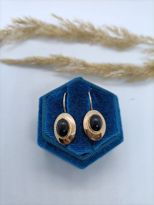 Klasyczne kolczyki ze złota, złoto pr 585