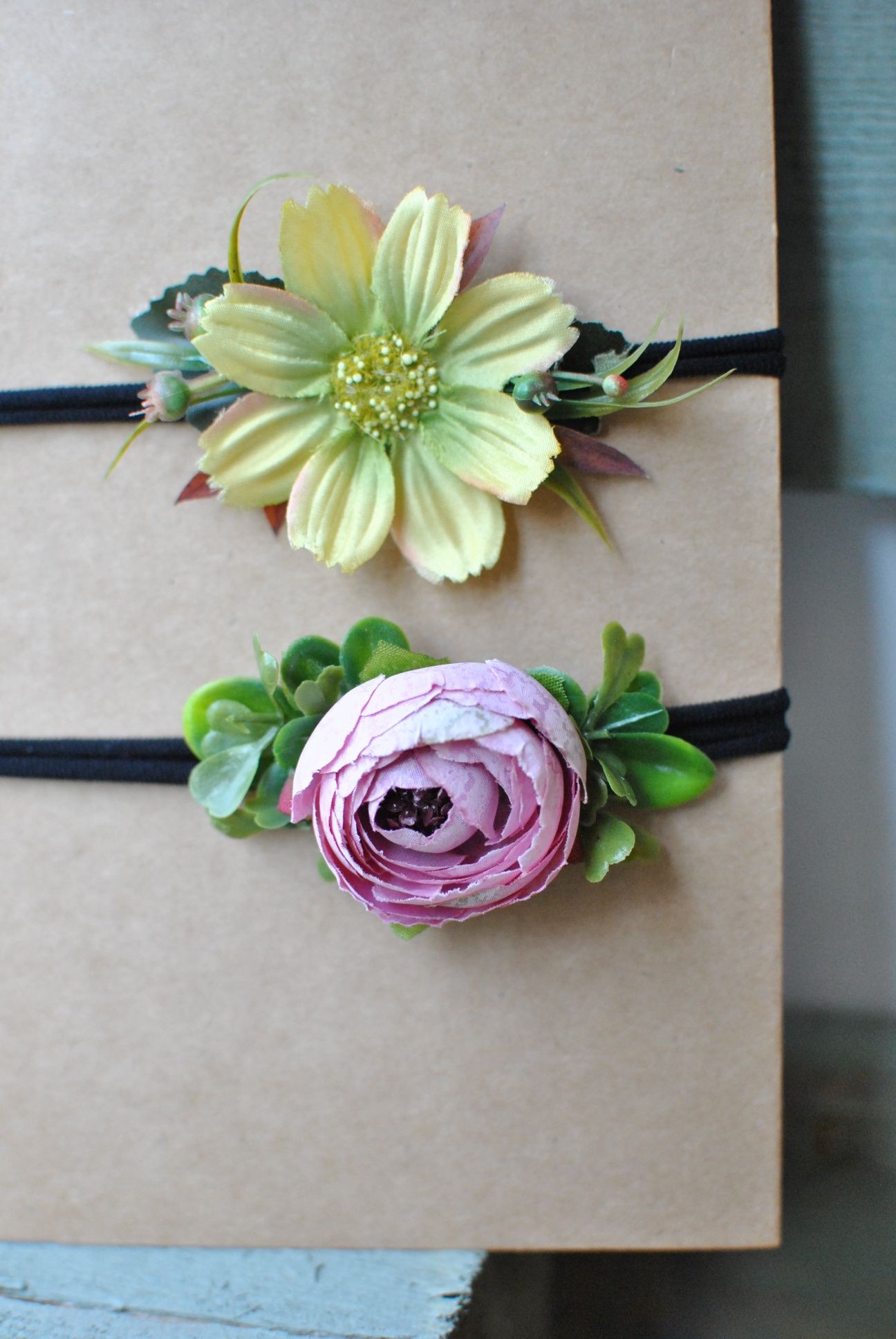 Handmade opaski do sesji zdjęciowych dla noworodków, niemowlaków