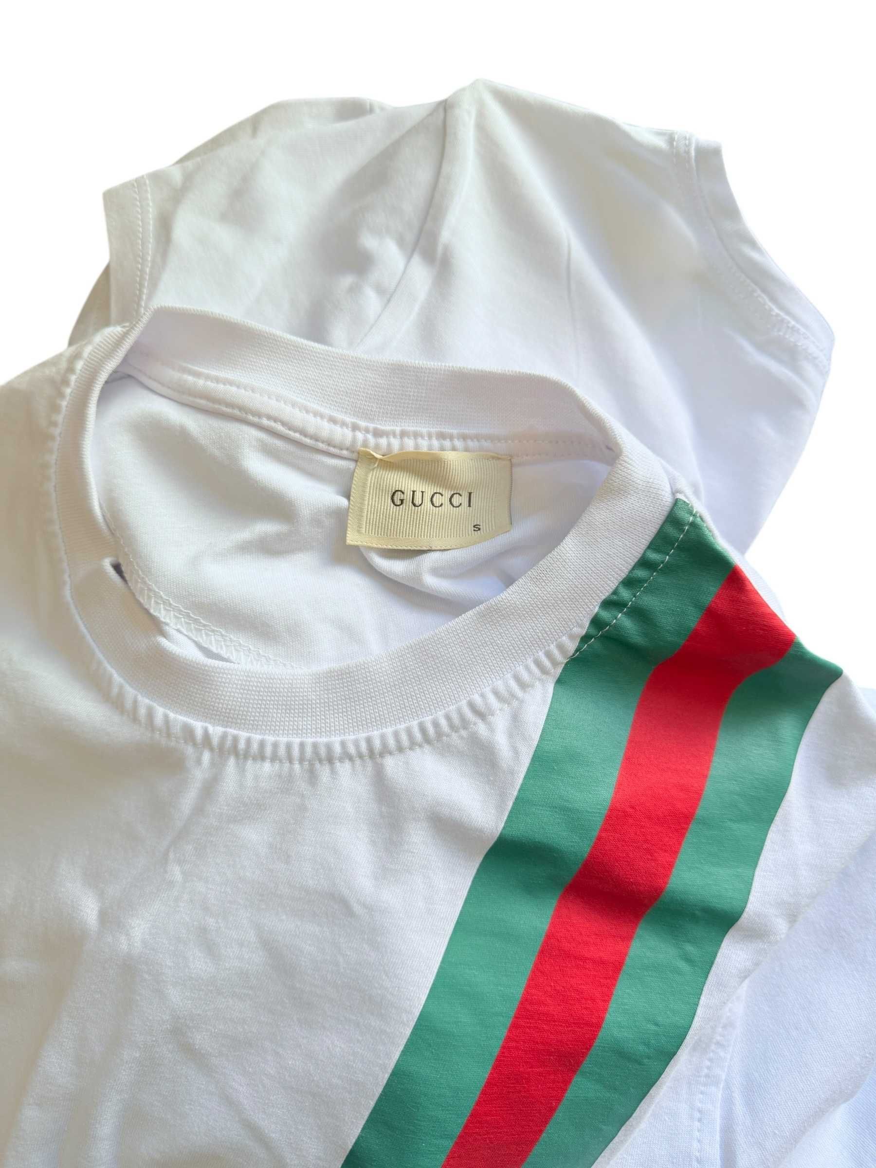 Stylowa casula  koszulka t-shirt męska gucci italy flaga unikat S