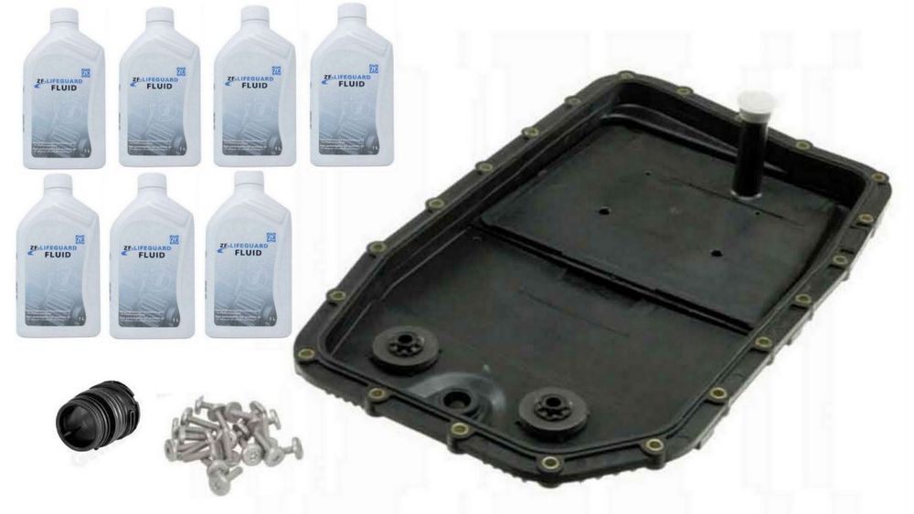 zestaw serwisowy  oleju olej filtr miska skrzyni biegów przelotka bmw jaguar 6HP26 6HP28 6HP32