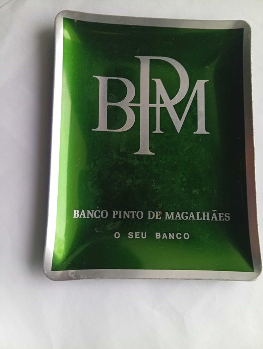 Magnifico cinzeiro vintage BPM com oferta agenda do mesmo banco