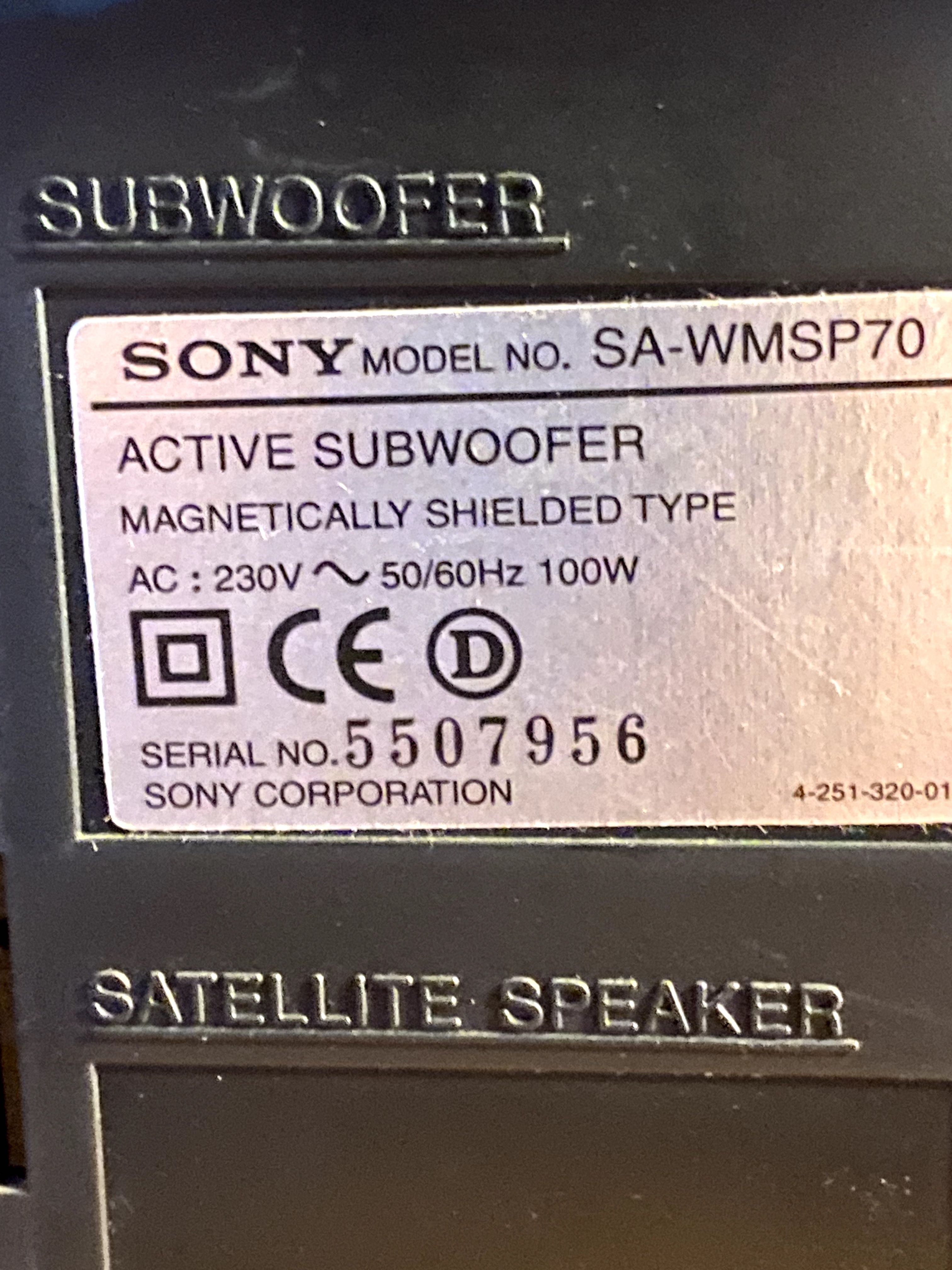 Sistema de som surround Sony