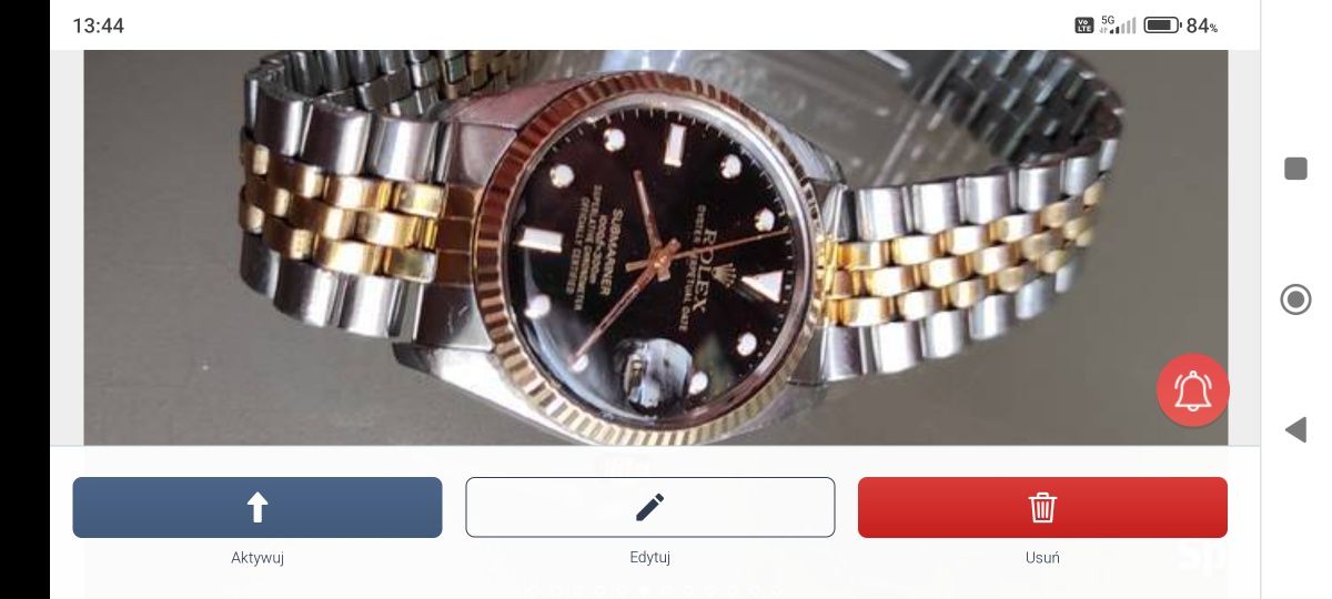Zegarek automatyczny Rolex Tudor z lat 70