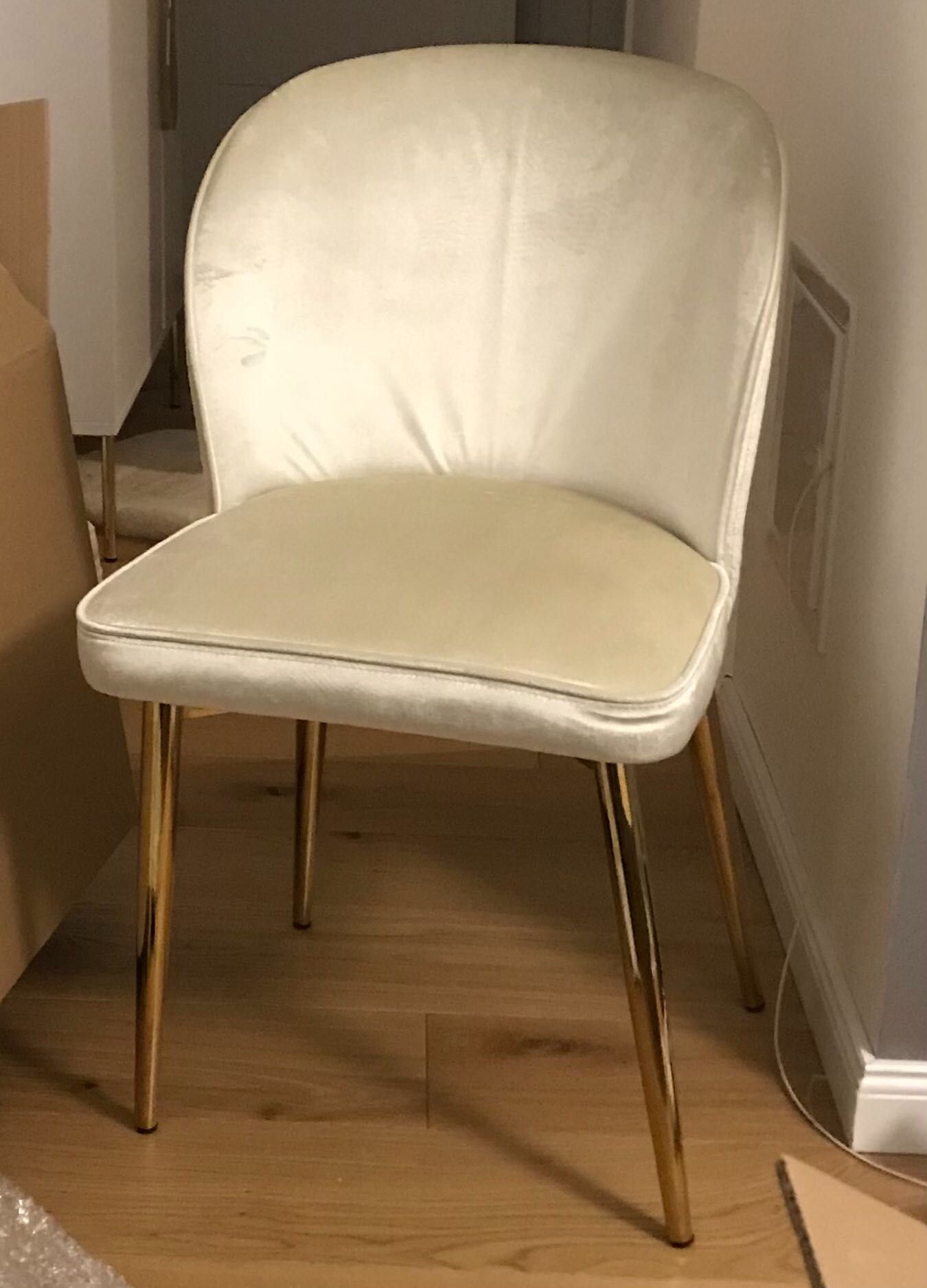 Krzesła tapicerowane beżowe AINE NOWE! 4szt