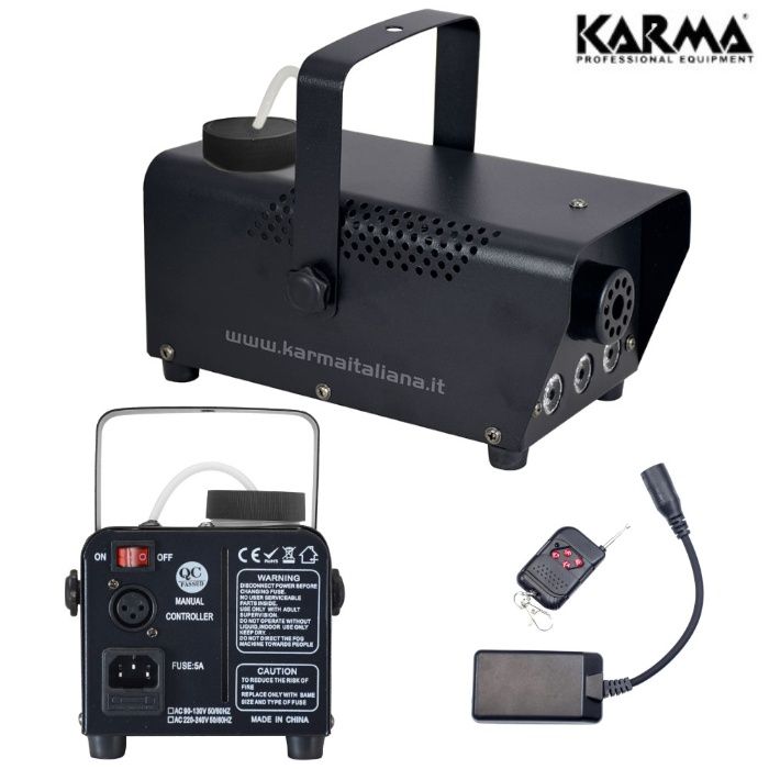 Máquina de fumos 700W C/ LED's com botão sem fios - KARMA