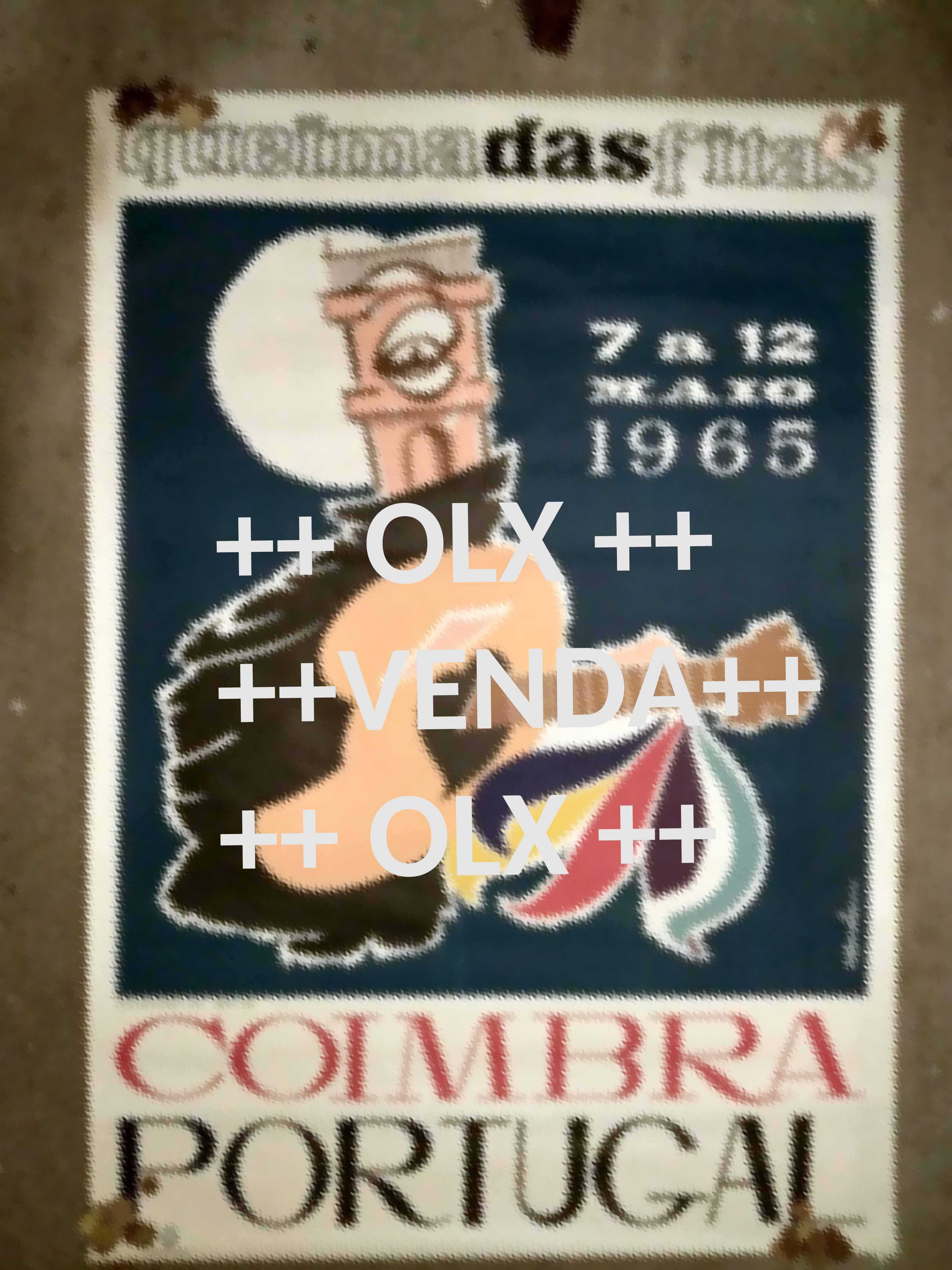 Cartaz da Queima das Fitas de Coimbra de 1965 - muito bom estado