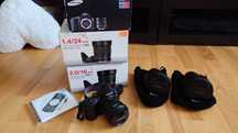 SAMSUNG NX20 + Trzy obiektywy - Cały zestaw jak NOWY