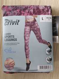 Nowe Legginsy getry leginsy funkcyjne sportowe damskie Crivit L 44/46