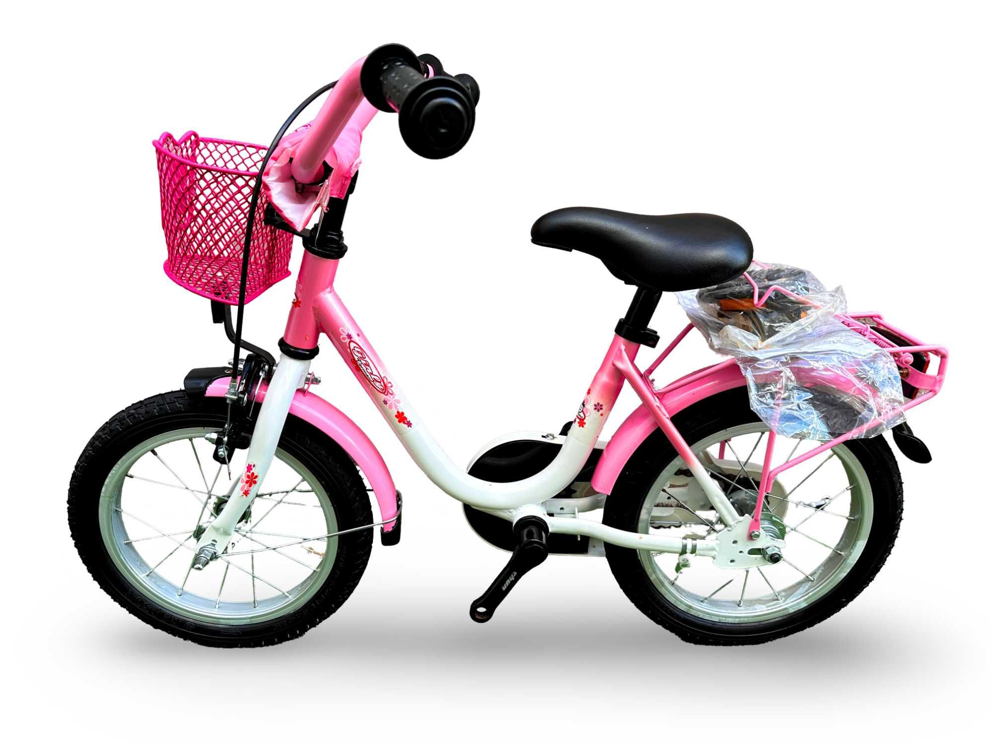 Rower Dziecięcy VERMONT GIRLY SUMMER Koła 14" Błotniki Bagażnik