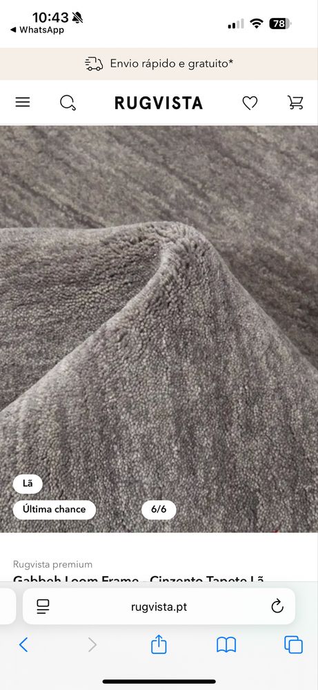 Tapete Rug Vista como Novo
