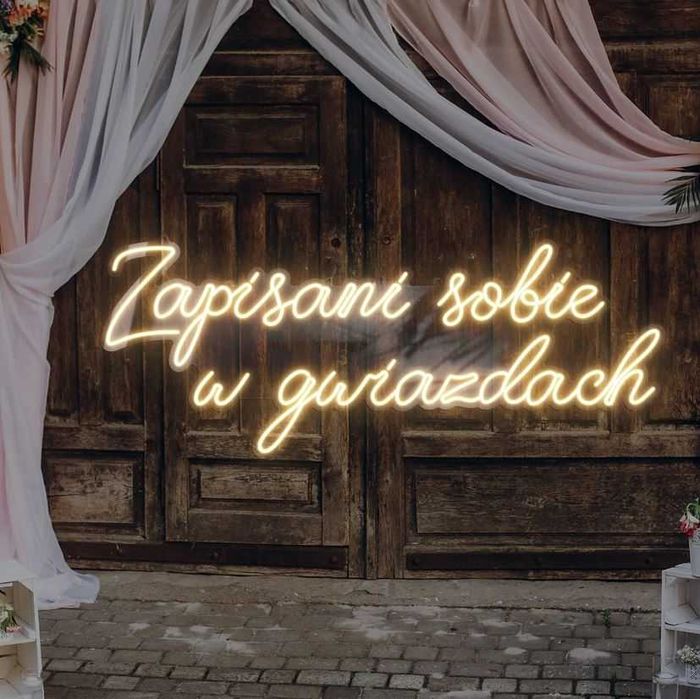 Napisy LED – ślub, wesele - gotowe projekty lub na zamówienie