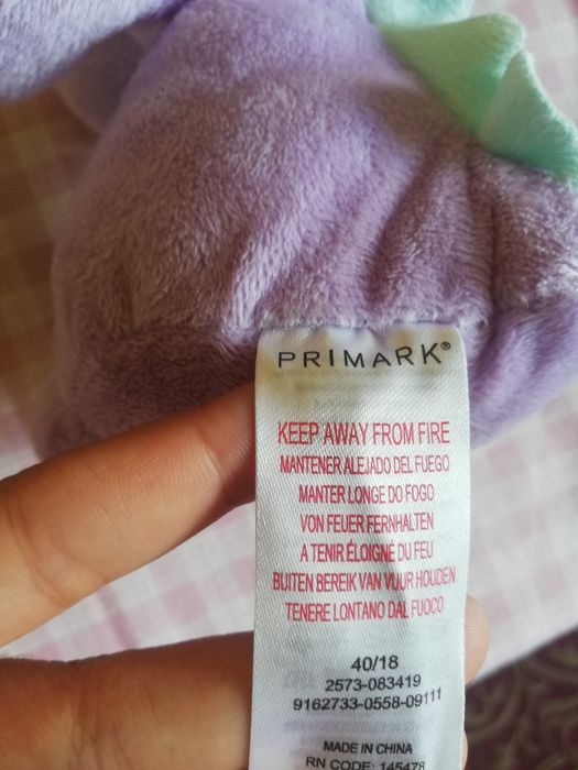 Peluche unicórnio roxo