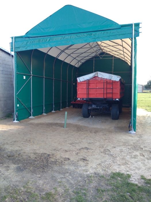 Hala łukowa 6x15x5,3 na bele garaż wiata hangar magazyn namiotowa
