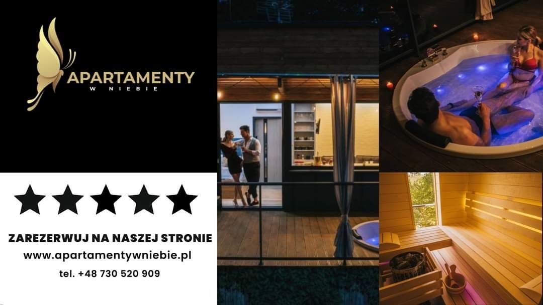 Domek na skale z jacuzzi sauna SPA na wyłączność nad jeziorem majówka