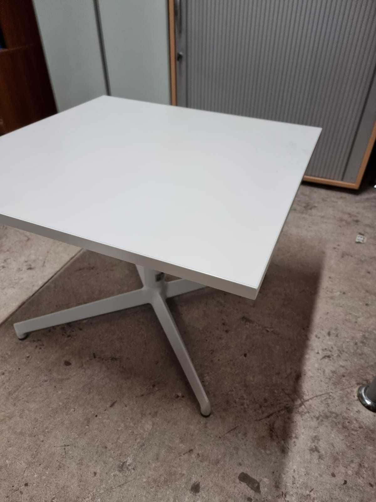 Stolik kawowy biały NOVUS 60x60cm stoły do biur domu kuchni jadalni