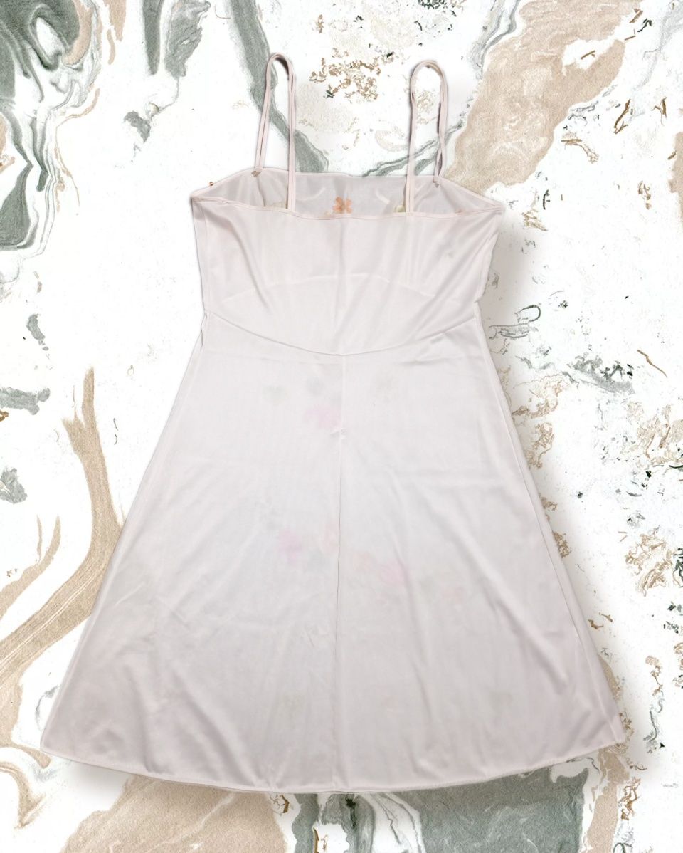 Sukienka biała w kwiaty Vintage na lato