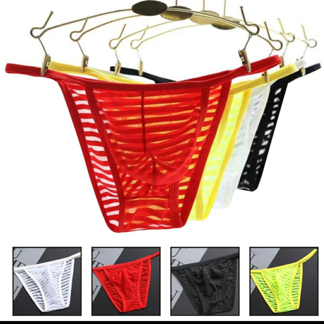 Sprzedam nowe majtki męskie typu bikini transparentne M, L, XL i XXL