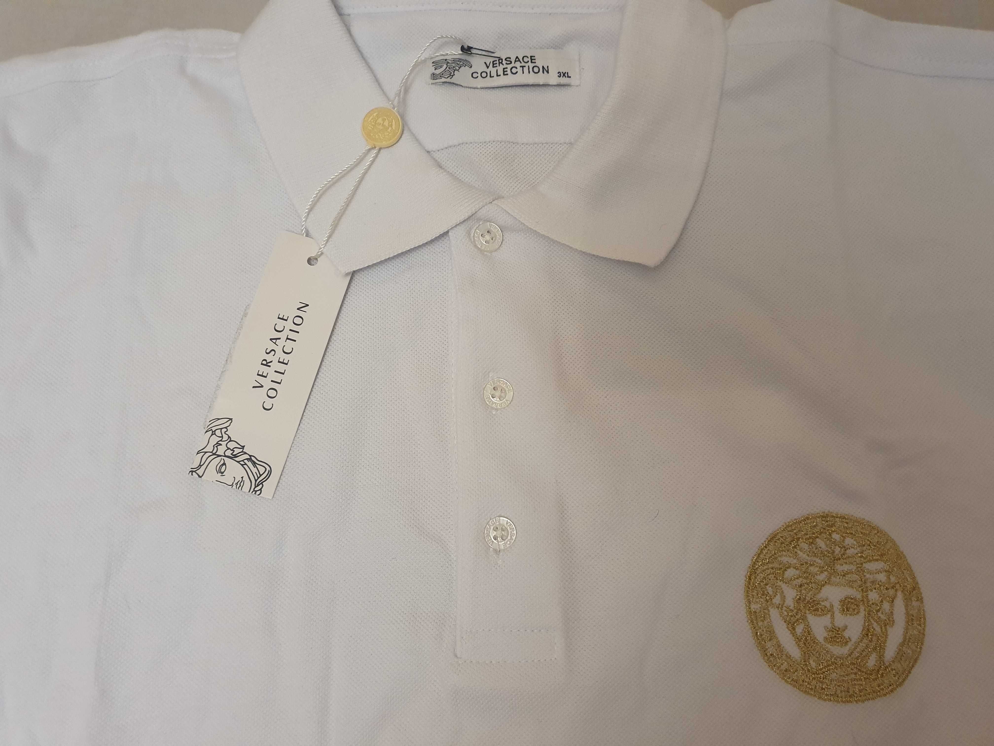 NOWA prestiżowa koszulka męska polówka Versace XXL XXXL t-shirt