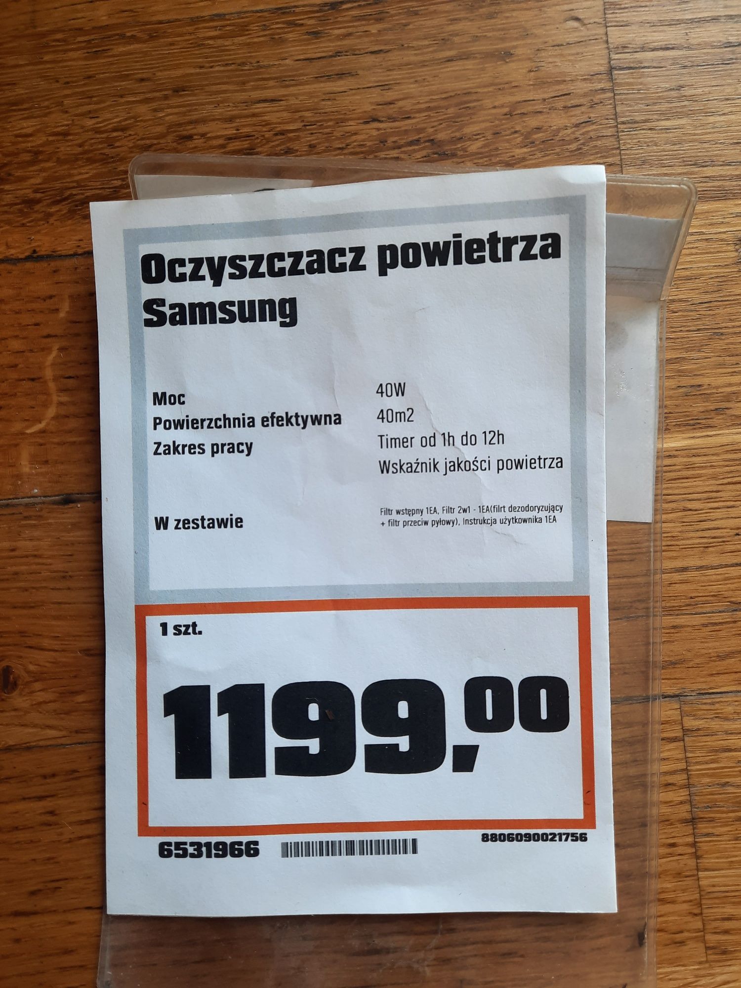 Oczyszczacz powietrza Samsung AX40R3030WM