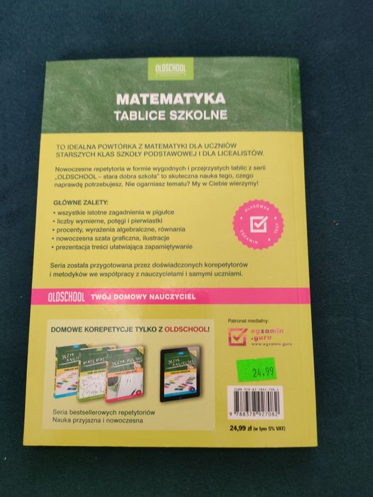 Matematyka tablice szkolne
