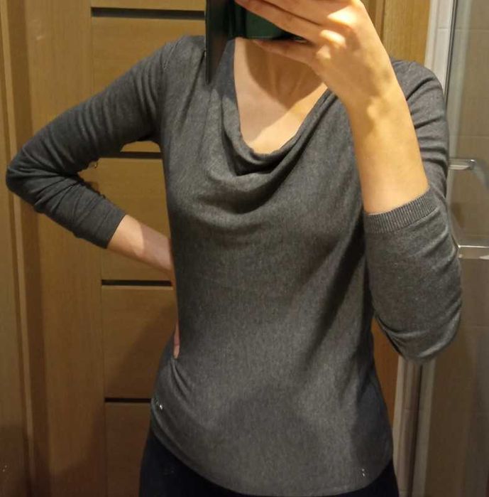 Sweter Massimo Dutti z jedwabiem
