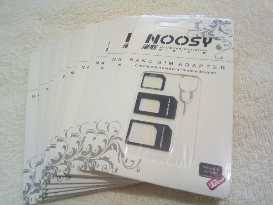 За 5 штук - 60 грн - Nano sim adapter сім адаптер мікро міні