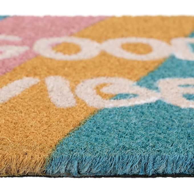 Nowa Wycieraczka Kokosowa "Good vibes" pod Drzwi Dywanik
