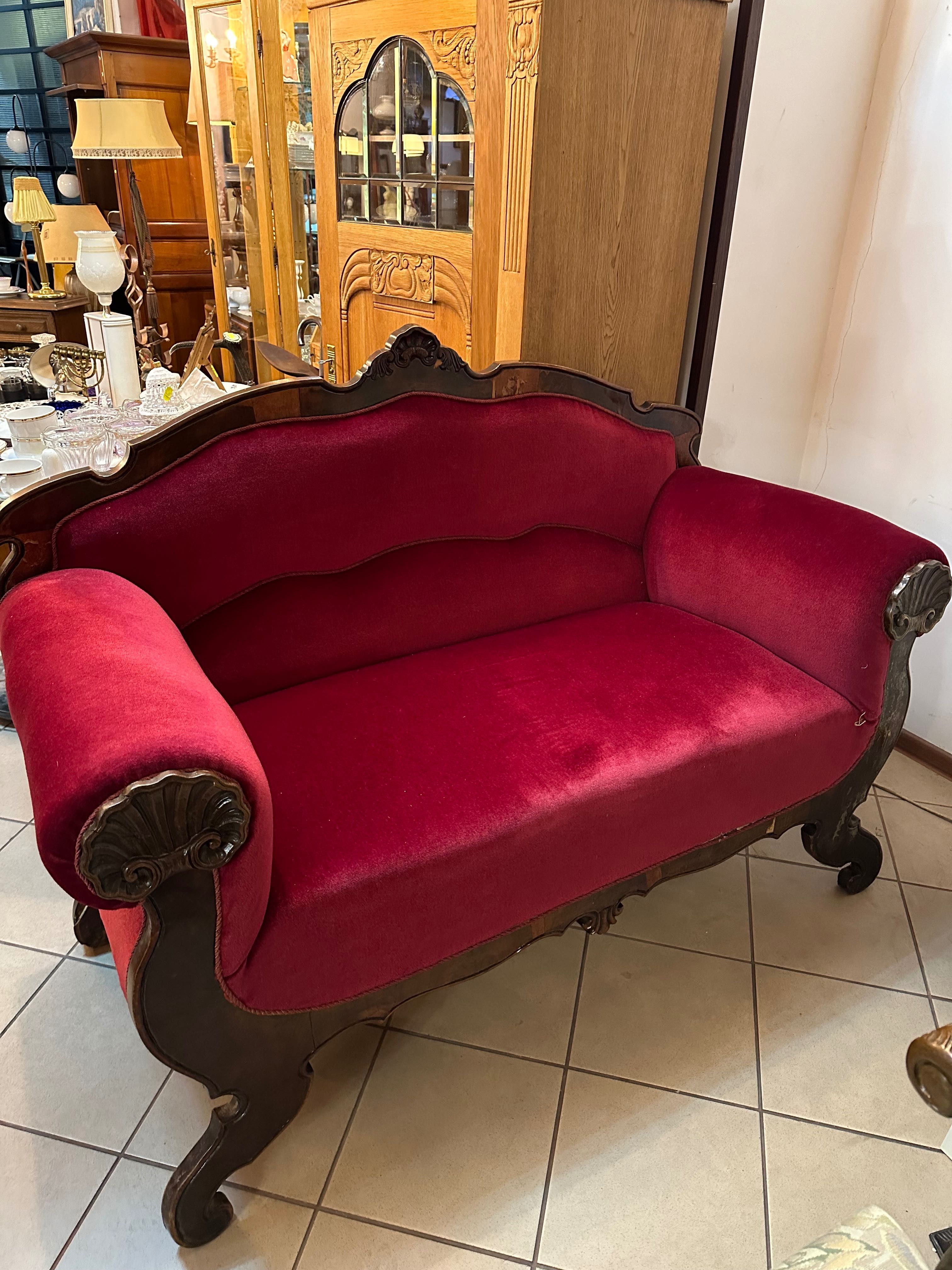 Sofa kanapa Ludwik ludwikowska francuskie meble vintage retro