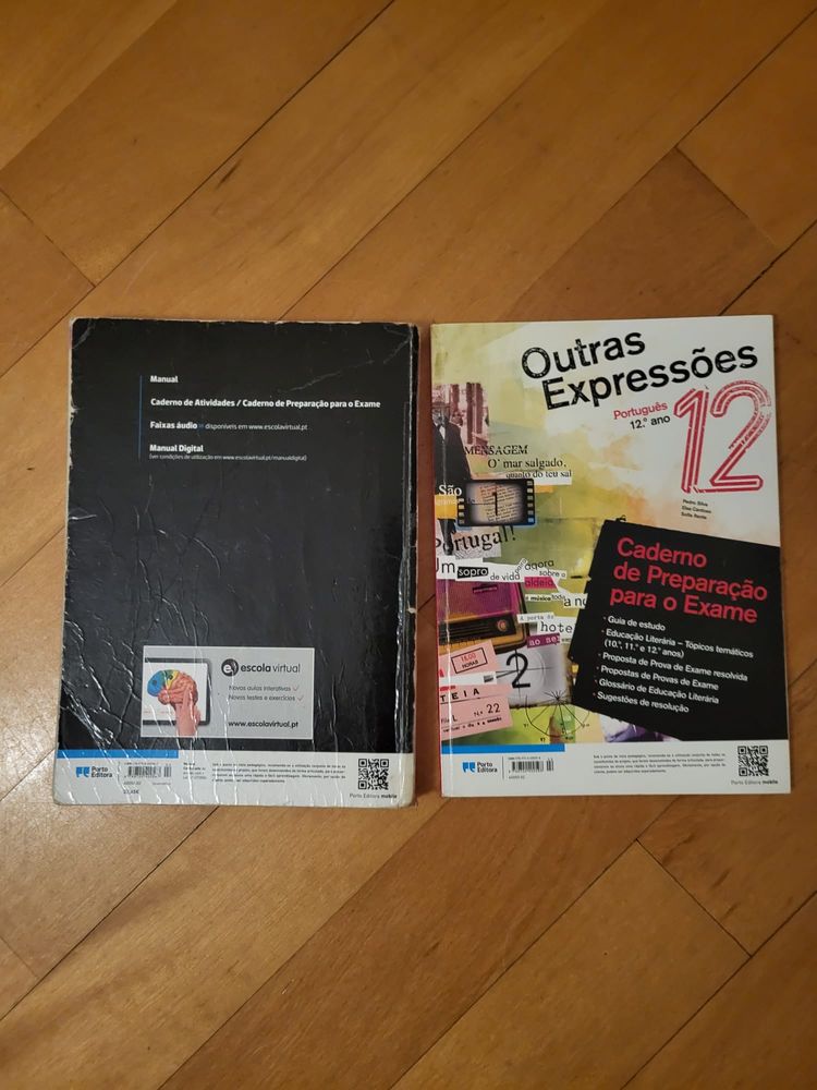 manual e caderno de atividades “outras expressões” português 12