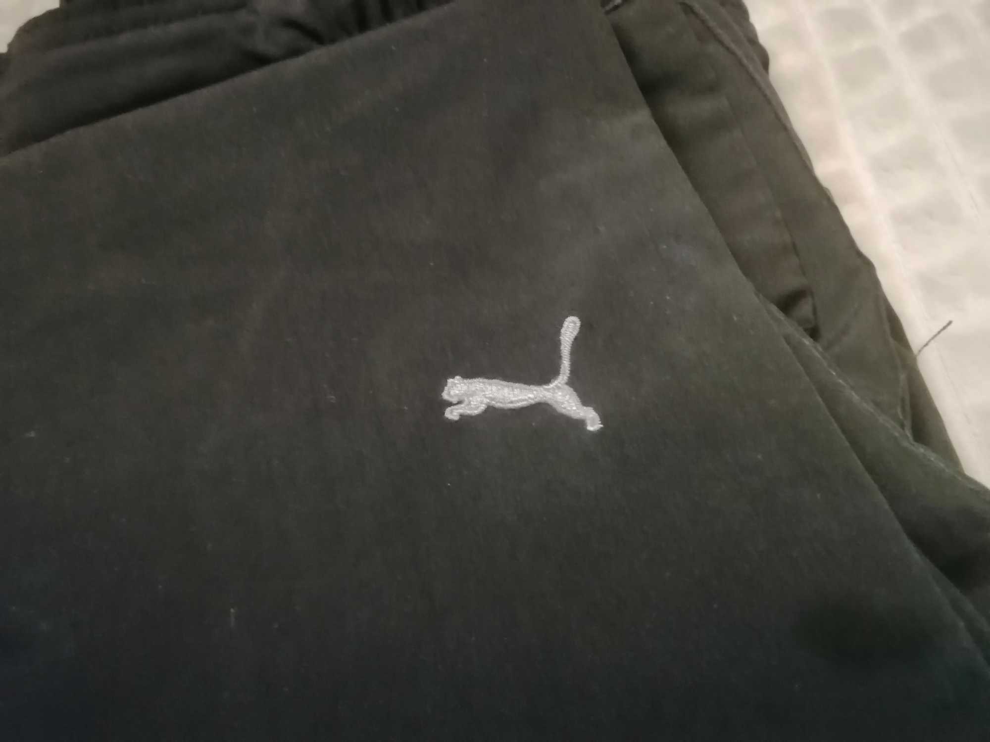 Puma spodnie damskie rozm. S original, czarne ściągacze suwak