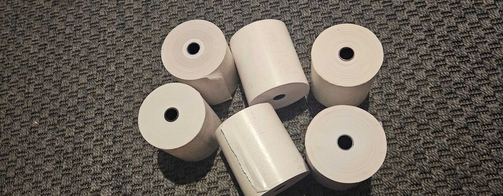 Касова лента стрічка 9,5 мм термопапір