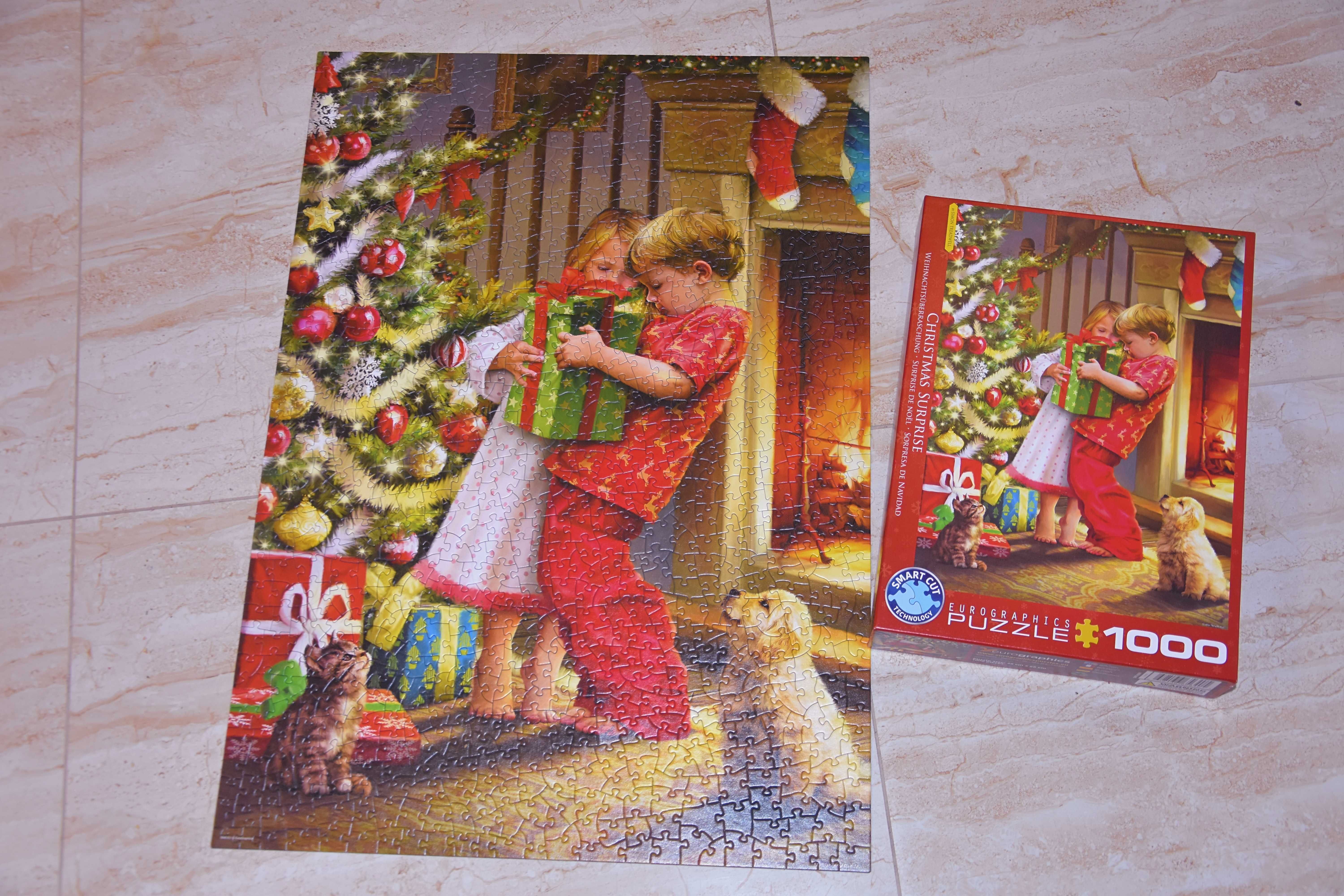 Eurographics puzzle Christmas Surpise by Simon Tread 1000 el Empik