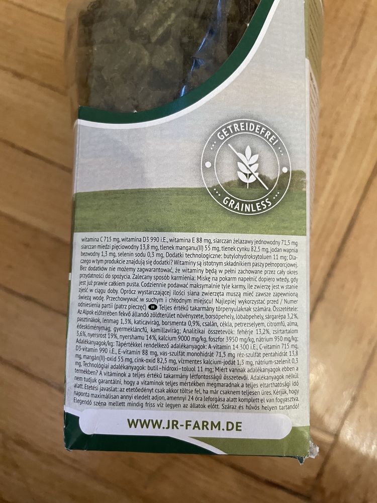 Karma grainless dla krolikow