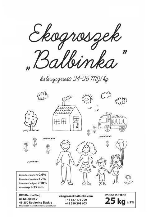 Ekogroszek Balbinka groszek luzem tona 24-26 MJ/kg