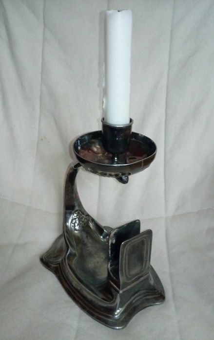 Świecznik secesja z epoki BG Imperial