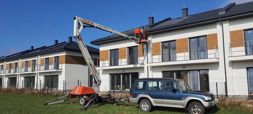 Podnośnik Koszowy Zwyżka, Minikoparka, Wycinka Drzew Przycinanie Koron