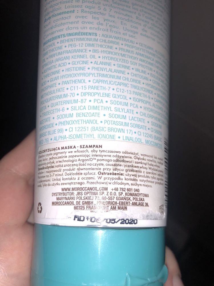 Moroccanoil maska koloryzująca champagne