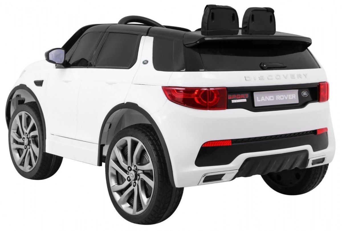 Pojazd Land Rover Discovery Biały + 5-pkt pasy + Regulacja siedzenia
