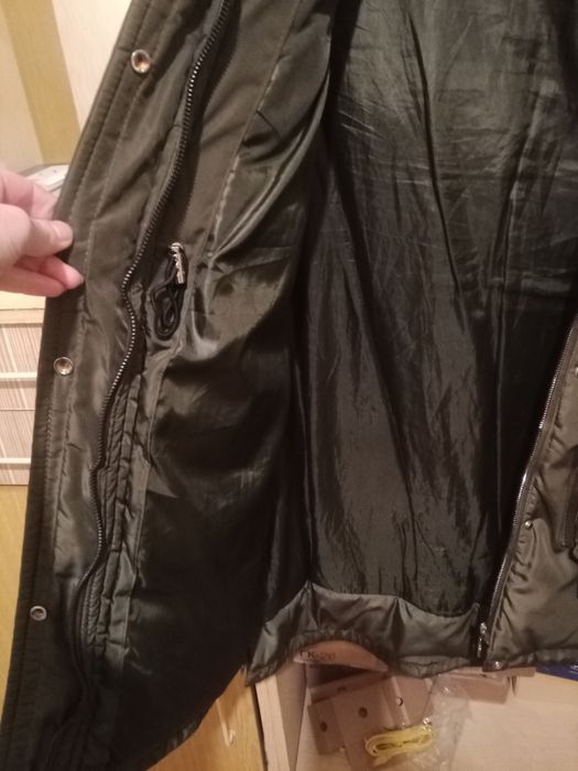 Женская куртка парка с натуральным мехом