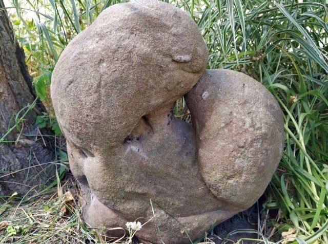 Камінь-Валун « Поцілунок закоханих» для Ландшафтного дизайну.