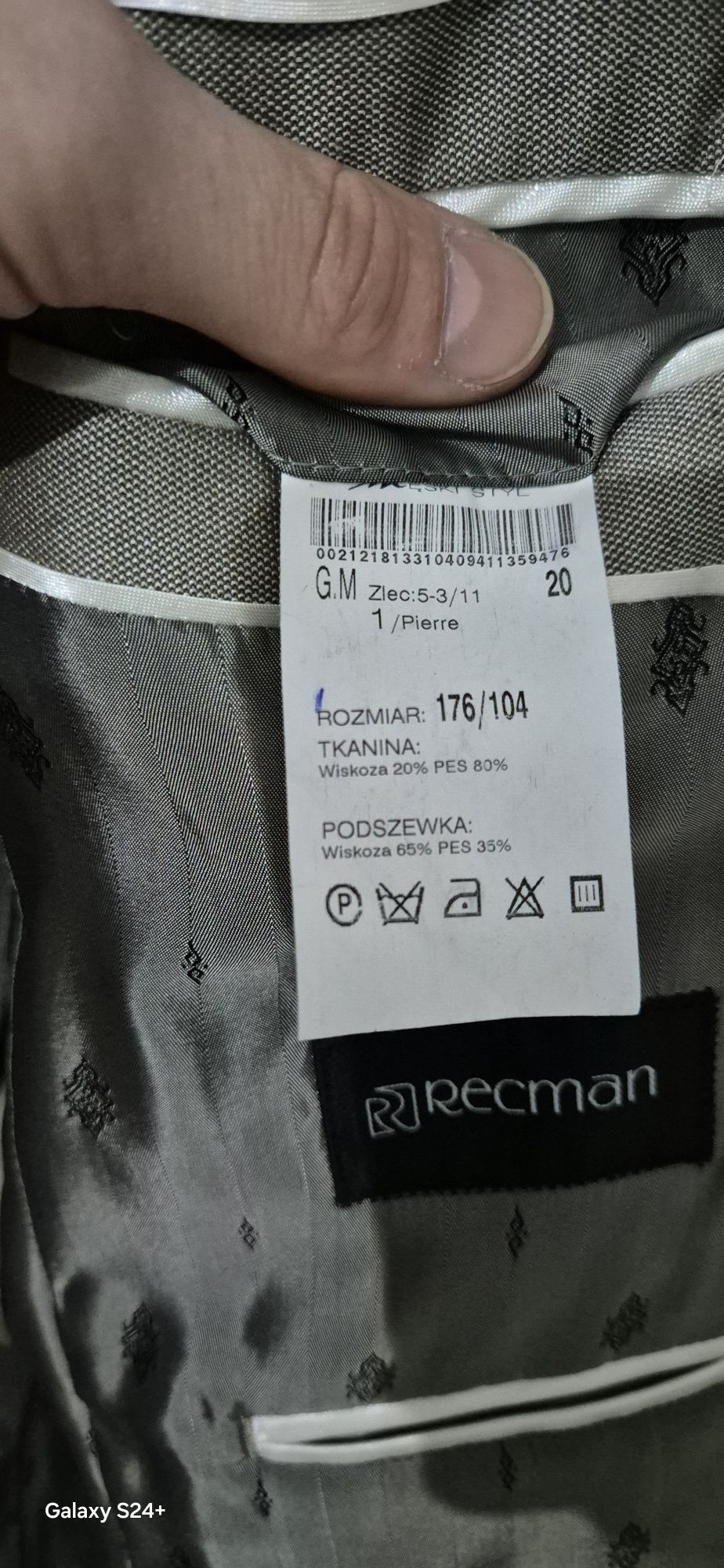 Garnitur męski RECMAN złoty 176/104