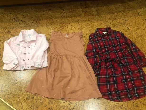 Детская одежда для девочки , платье , котоновая куртка