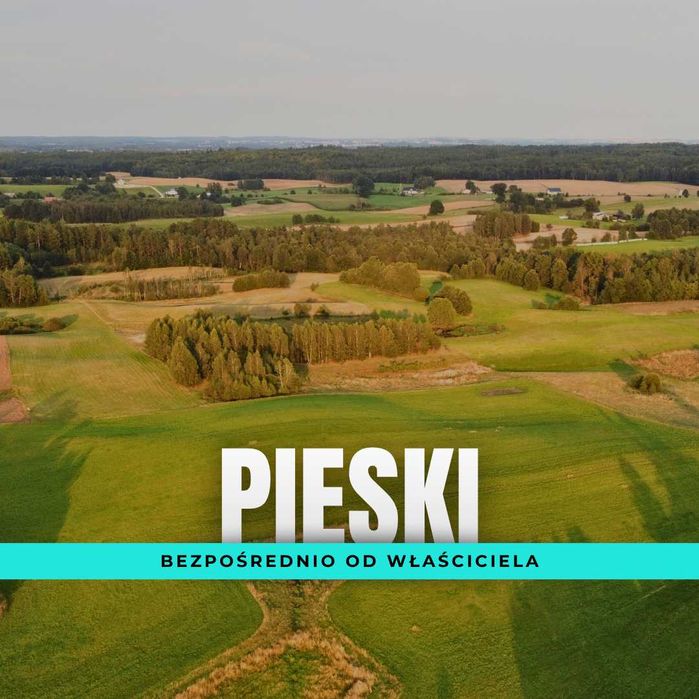 60% taniej, Działka pod agroturystke, działka z własnym stawem, Pieski
